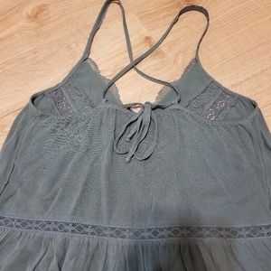 American Eagle Outfitters Tops - American eagle lace blue green criss cross boho American Eagle Outfitters Tops - American eagle lace blue green criss cross boho